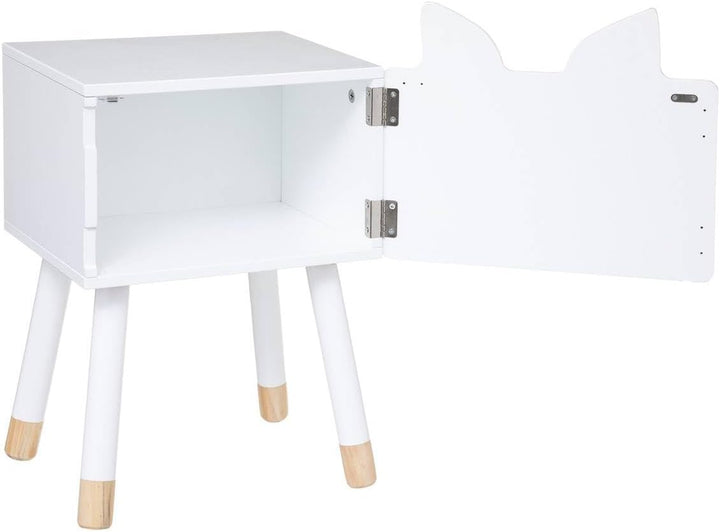 Kinder Nachttisch Fuchs - weiss - Holz - Mehrfarbig - Atmosphera créateur d'intérieur
