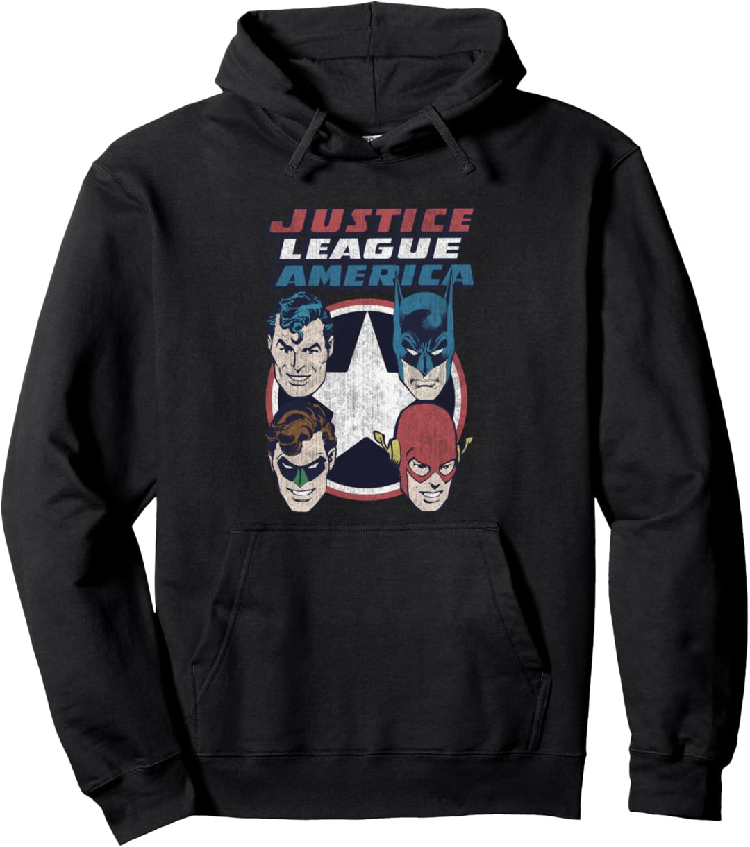 Justice League 4 Stars Pullover Hoodie
