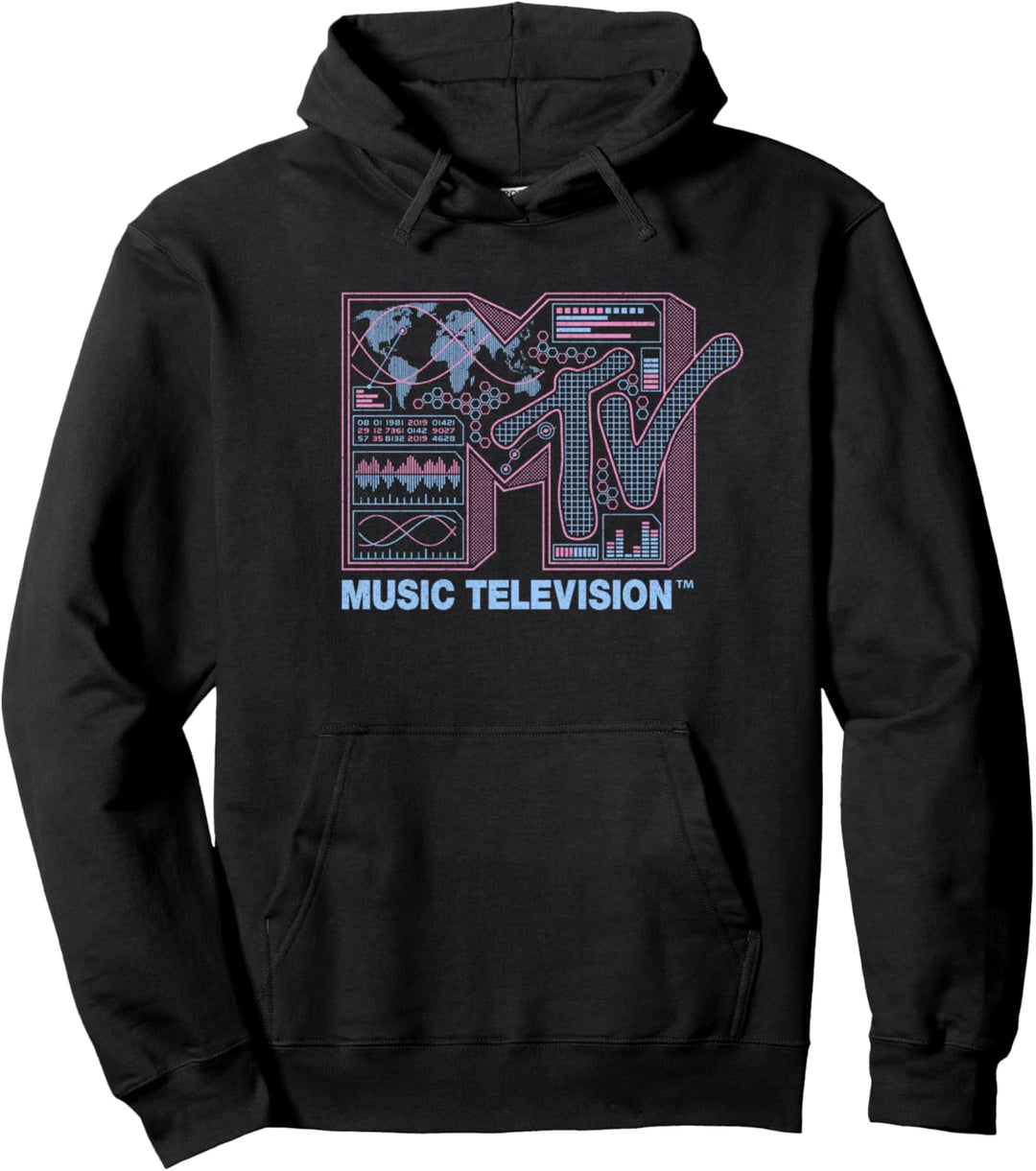 MTV Music Television Technology Logo Pullover Hoodie