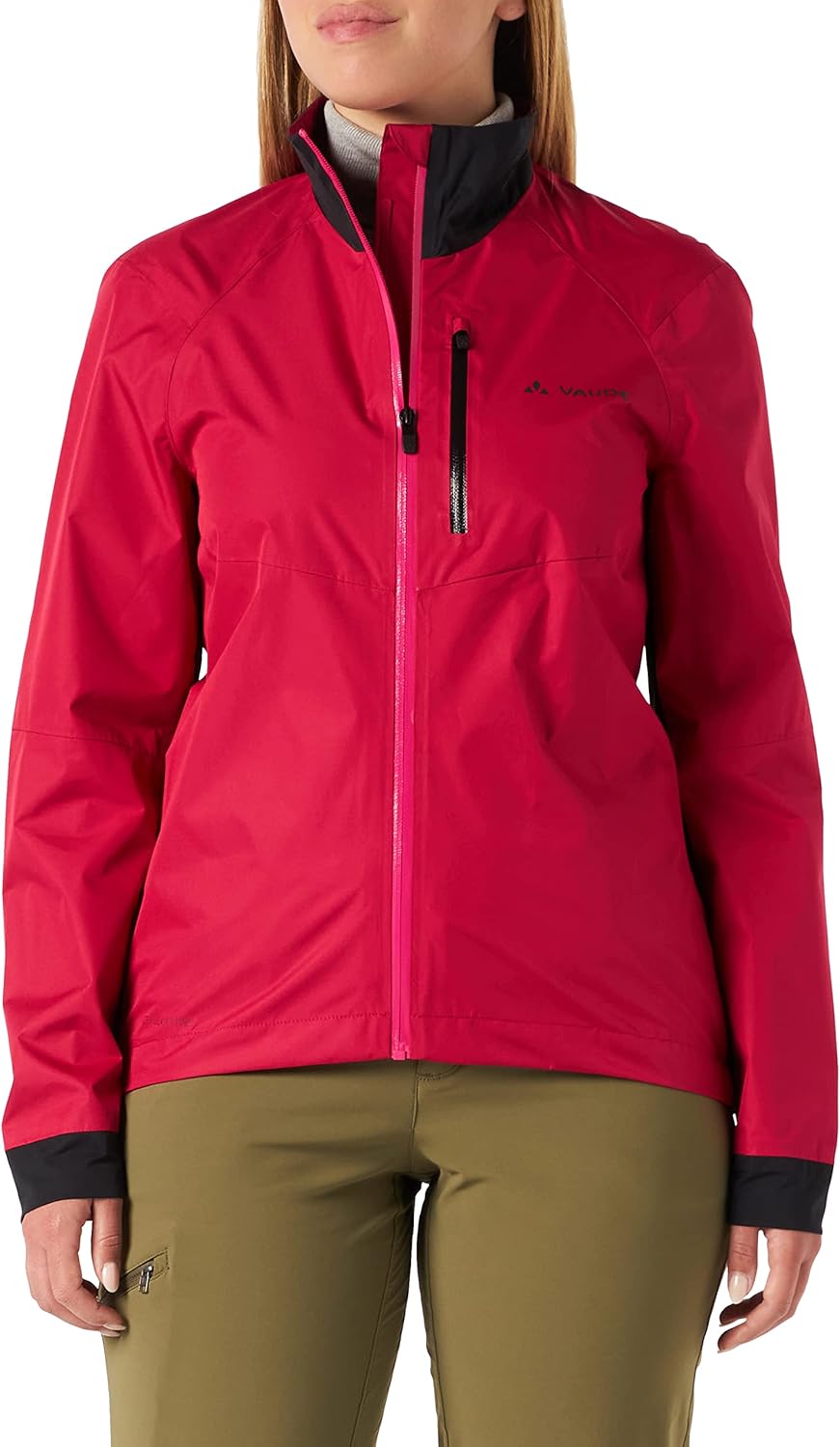 VAUDE Jacken Women's Kuro Rain Jacket 36 Crimson Red, 36 Crimson Red