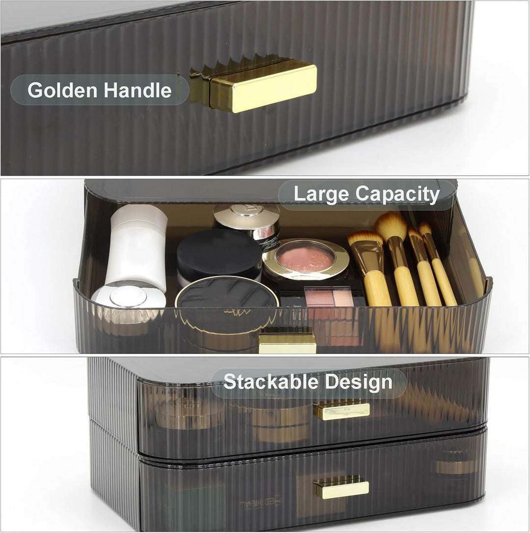 Makeup Organizer Schubladen stapelbar, Badezimmer Eitelkeit Veranstalter und Lagerung, ideal für Kos