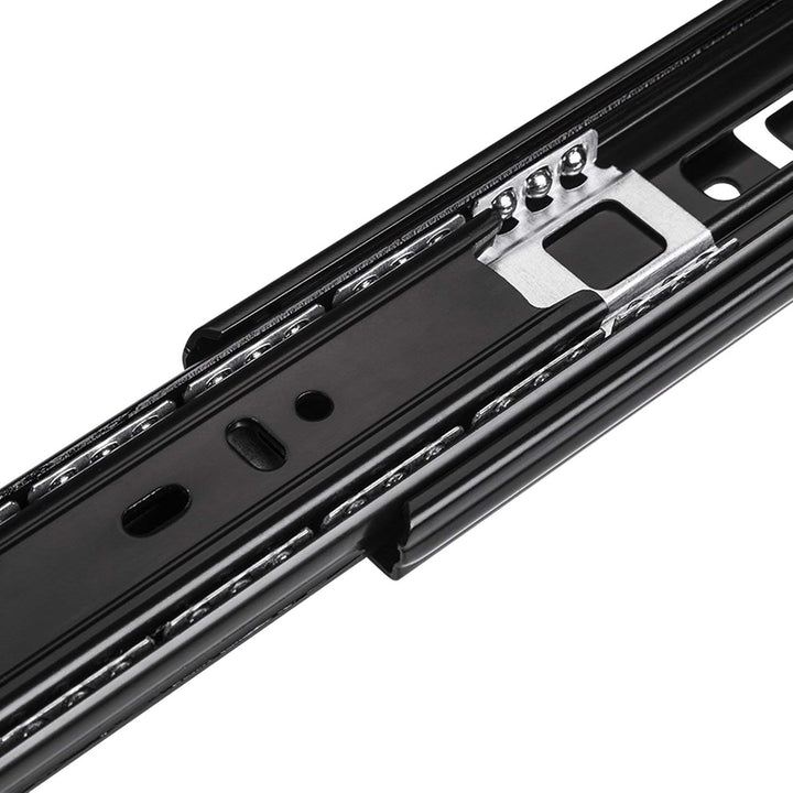 SOTECH 4 Paar (8 Stück) Vollauszüge KV3-45-H45-L550-NF schwarz 550 mm (eingeschoben) Kugelführungen