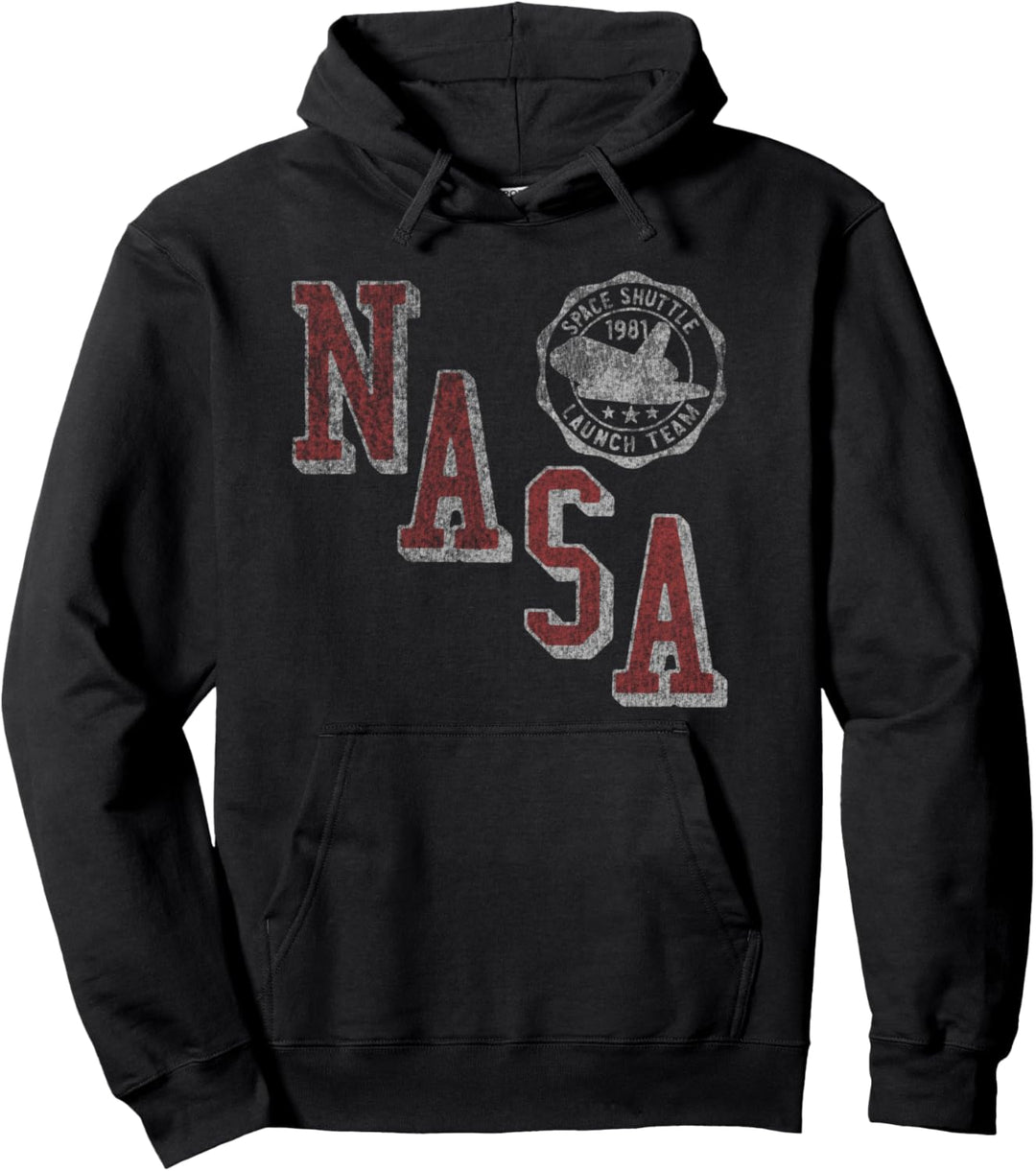 NASA Launch Team Collegiate Letters Vintage Pullover Hoodie