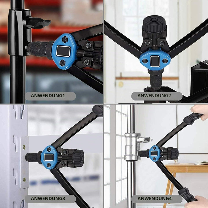 YWHWXB Nietmutter Werkzeug, 33cm Hand Nietmutter Setter Kit - 110Stück Heavy Duty Nietmuttern M3-M12