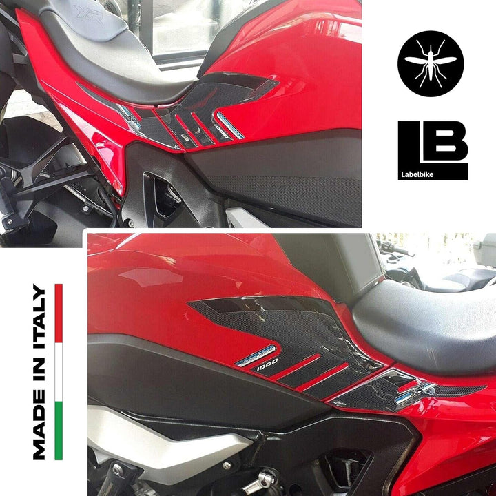 labelbike - 2 3D Harz Aufkleber Seitenschutz und Dekorationen für Motorrad Tank, kompatibel mit BMW