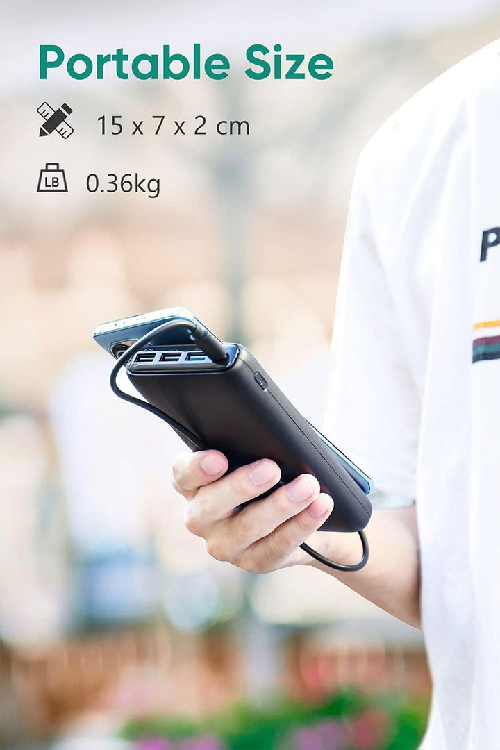 A ADDTOP Powerbank 26800mAh, externer Akku mit 22,5W Power Delivery, Tragbares Ladegerät mit 4 Ports