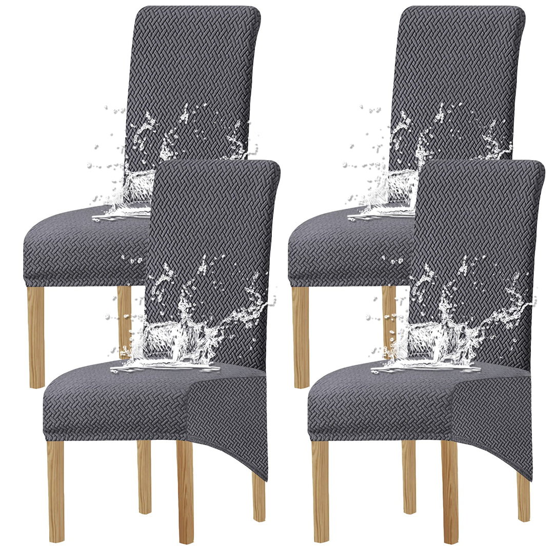 KELUINA XL Stuhlhussen,Universal Stretch Stuhlhussen 2er 4er 6er Set Stuhlbezug für Stuhl Esszimmer