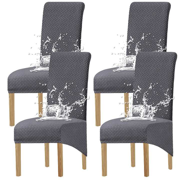 KELUINA XL Stuhlhussen,Universal Stretch Stuhlhussen 2er 4er 6er Set Stuhlbezug für Stuhl Esszimmer