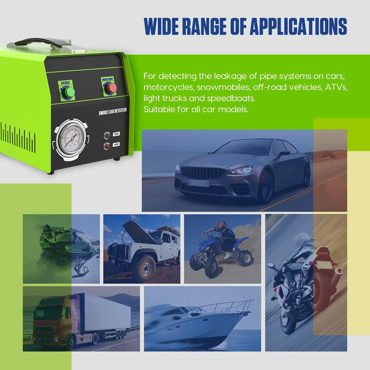 MR CARTOOL T105 Nebelmaschine KFZ Rauchmaschine Lecksuchgerät, EVAP Kraftstofflecks Detektor 12V Rau