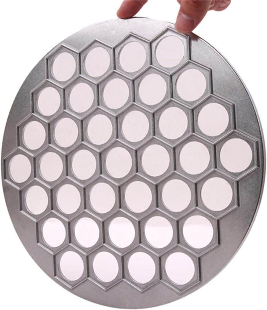 Ravioli-Knödelform, Ravioli-Knödelform, russischer Pelmeni-Maker, 37 Löcher, Metall-Ravioli-Macher,