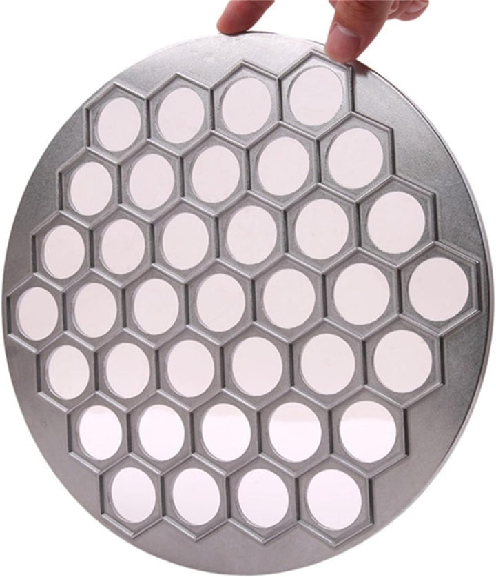 Ravioli-Knödelform, Ravioli-Knödelform, russischer Pelmeni-Maker, 37 Löcher, Metall-Ravioli-Macher,