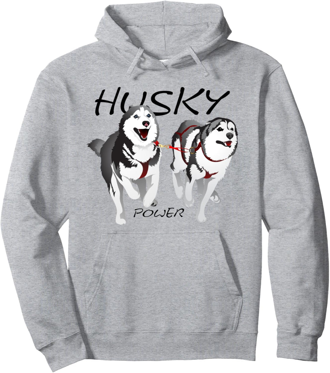 Husky Power sibirischen Huskies Hunde Hundebesitzer Geschenk Pullover Hoodie