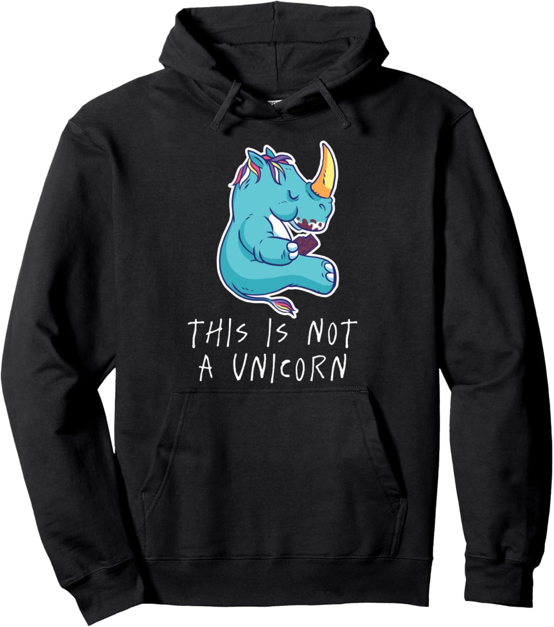 Dies ist kein Einhorn - Magritte Nashorn Parodie Pullover Hoodie