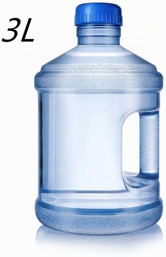 FAVOMOTO PC Wasserbehälter Trinkflasche: 3 Liter Reine Wasserflasche Mineralwasserflasche tragbarer
