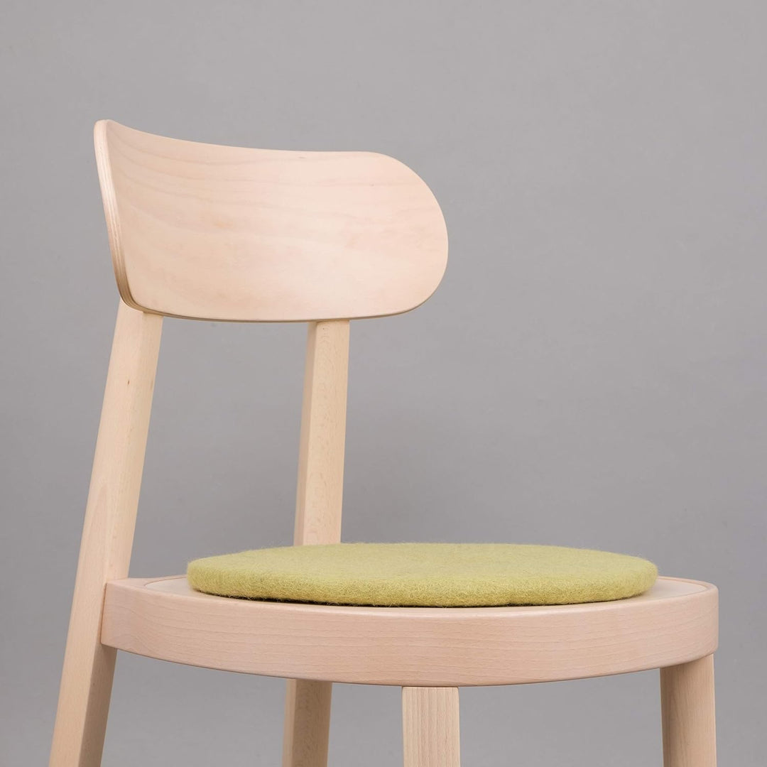 myfelt Flache Filz-Sitzauflage/Stuhlauflage - Pitt - rund, 36 cm, Hellgrün, Hellgrün