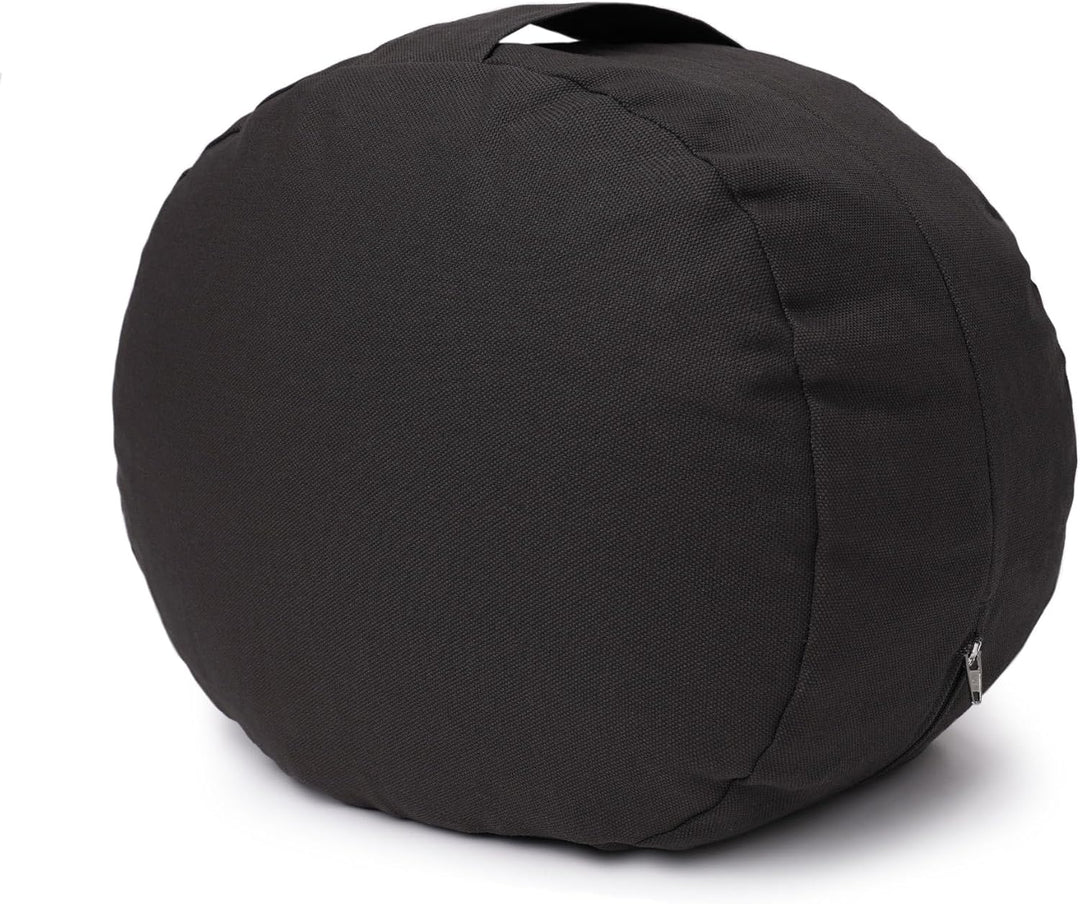 Yogabox Glückssitz® Yogakissen OVAL - regional hergestellt anthrazit, anthrazit