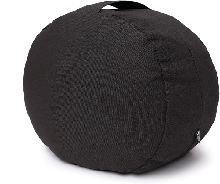 Yogabox Glückssitz® Yogakissen OVAL - regional hergestellt anthrazit, anthrazit