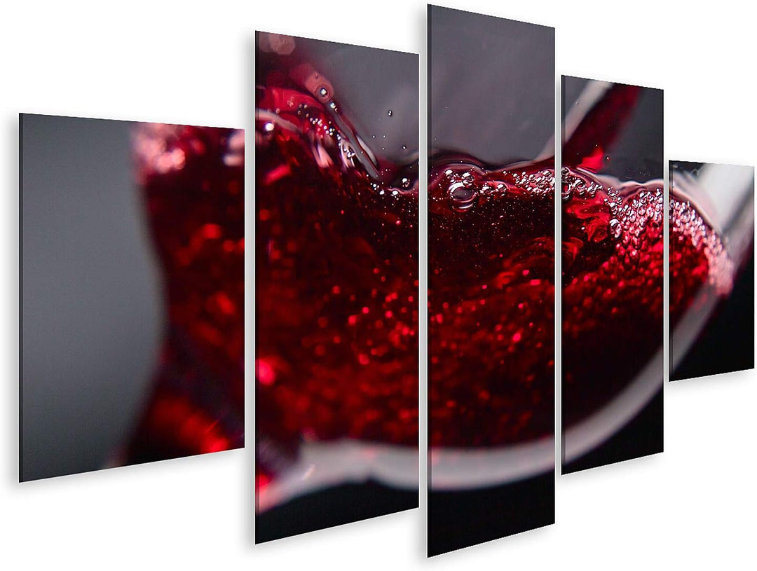 islandburner Bild auf Leinwand Rotwein Im Weinglas Auf Schwarzem Hintergrund Bilder Wandbilder Poste