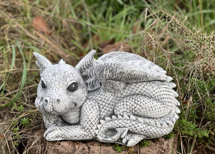 Stone and Style Steinfigur Drache Rudolfo frostfest wetterfest Gartenfigur