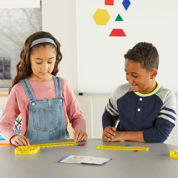 Learning Resources Zahlenleisten-Uhr mit 24-Stunden-Anzeige, Einzelset für Schüler individuell, indi