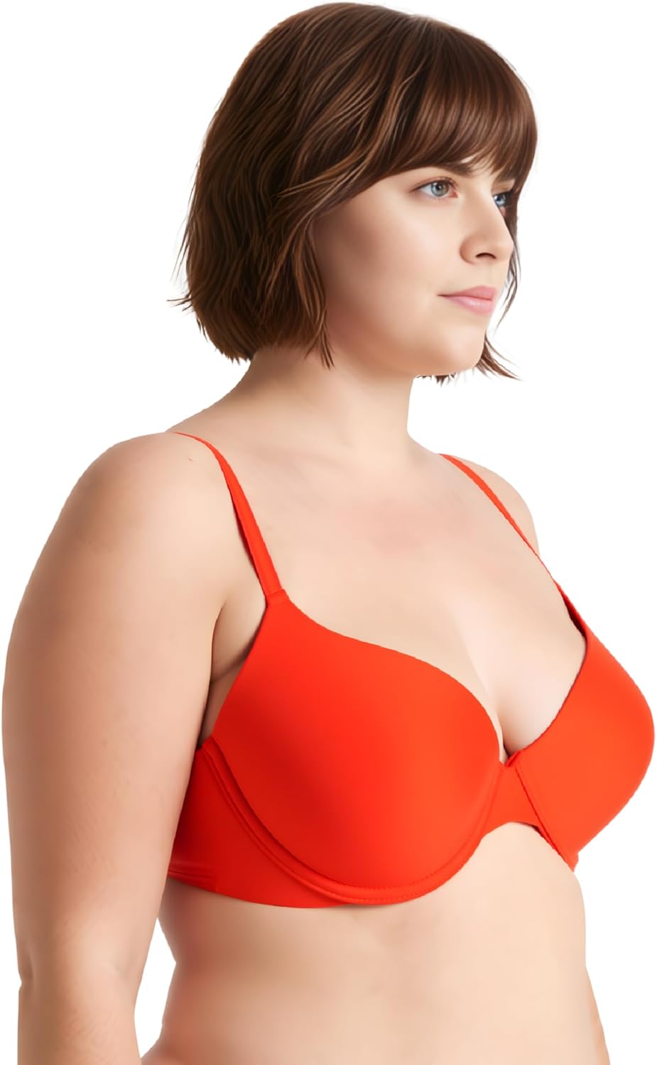 Curve Muse Damen Übergrösse Vollständige Abdeckung Bügel vorne schliessen BHs-1PK oder 2PK 70D Elfen