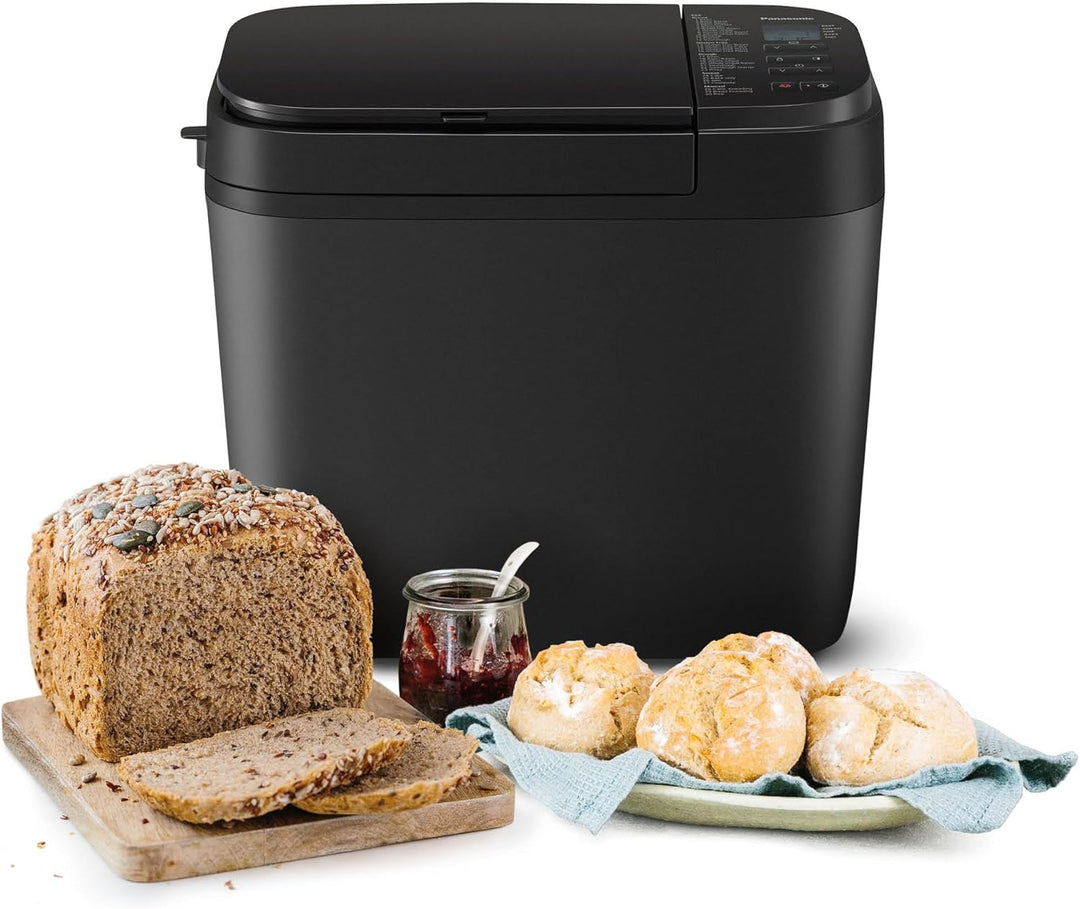 Panasonic SD-R2530K Automatischer Brotbackautomat, glutenfreie Programme & Nussspender, horizontales