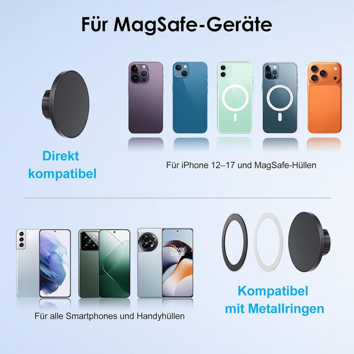 EEEKit 2-in-1 Auto Handyhalterung, Magnetische Getränkehalter & Lüftung Halterung, KFZ Becherhalteru