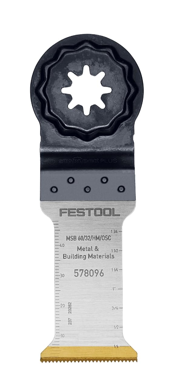 Festool Starlock Plus 578096 Oszillierendes Hartmetall-Sägeblatt MSB 60/32/HM/OSC