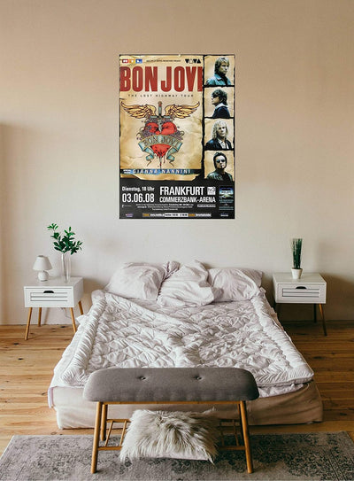 Bon Jovi - Lost Highyway, Frankfurt 2008 » Konzertplakat/Premium Poster | Live Konzert Veranstaltung