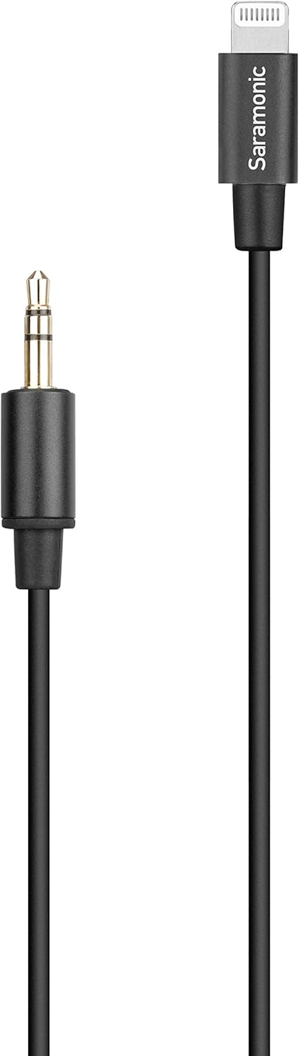 Saramonic Lavalier-Mikrofon mit Lightning für Apple iPhone oder iPad mit integriertem 2 m Kabel (Lav