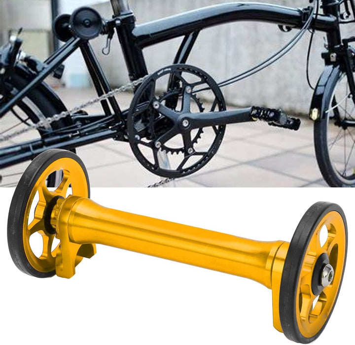 Alomejor Easy Wheel Faltrad-Verlängerungsstange Teleskop-Verlängerungsstange für Brompton 3sixty Gol