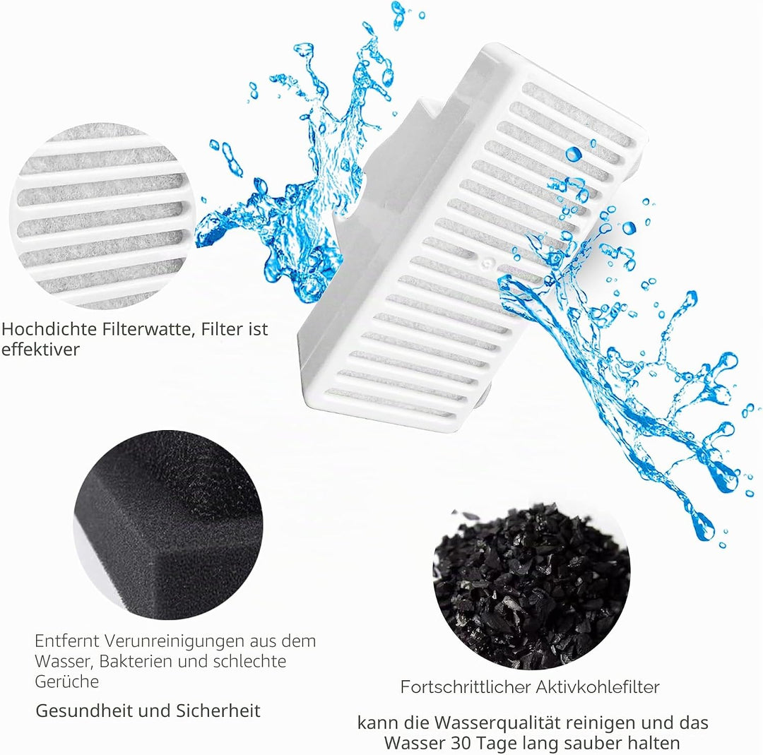 Pioneer Pet 3 Stück T-förmige Filter für Swan Food + Wasserstation und Serene Preminum Trinkbrunnen