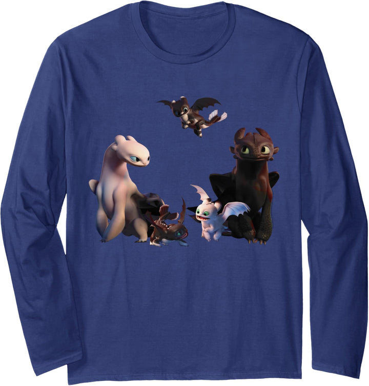 Drachenzähmen Leicht Gemacht 3 Nachtwut Familie Langarmshirt