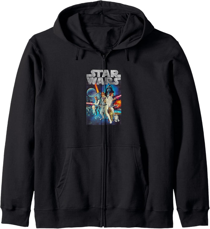 Star Wars Vintage Cast Poster Kapuzenjacke