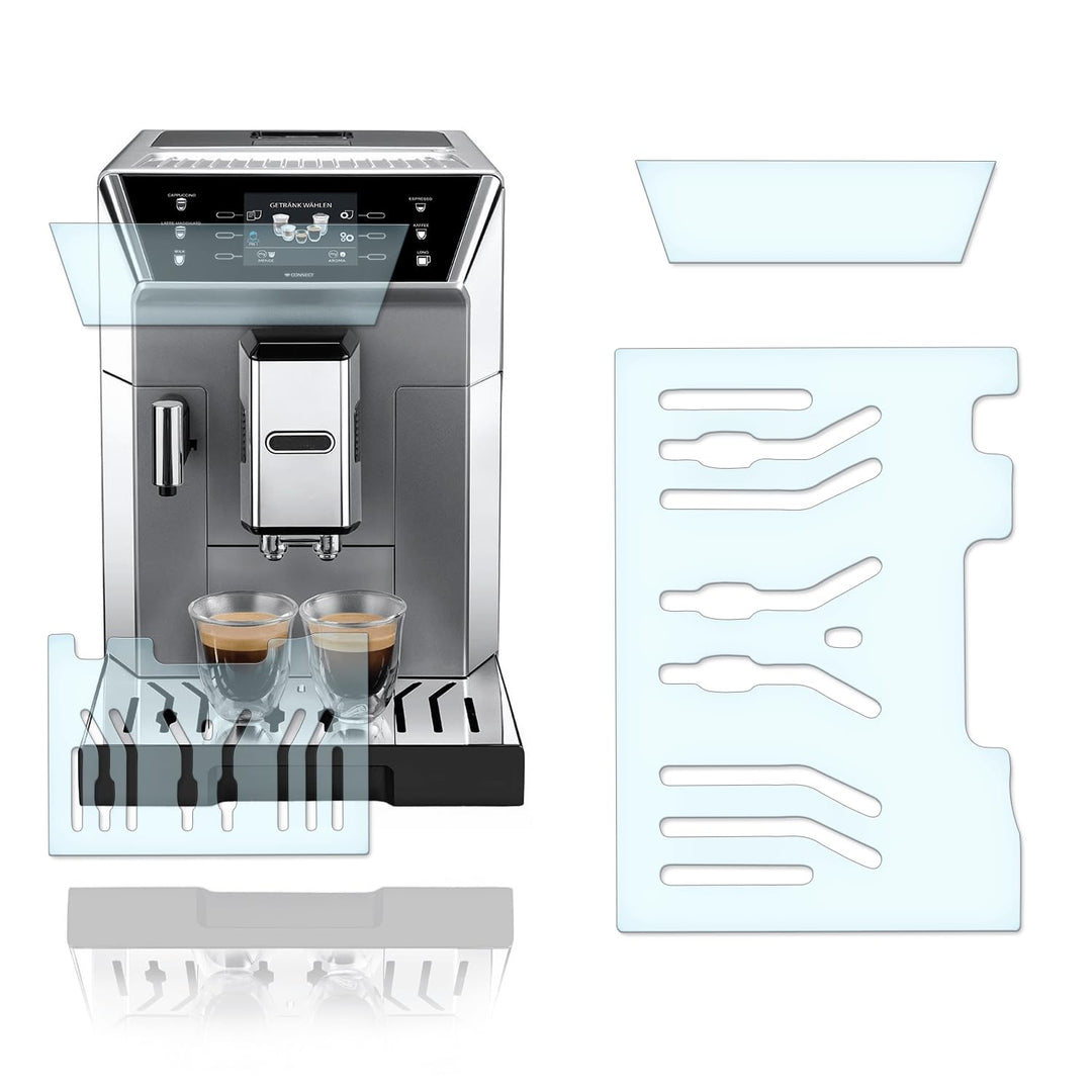 Abtropfblech Kratzschutz Folie und Display Schutzfolie geeignet für DeLonghi PrimaDonna ECAM CLASS 5