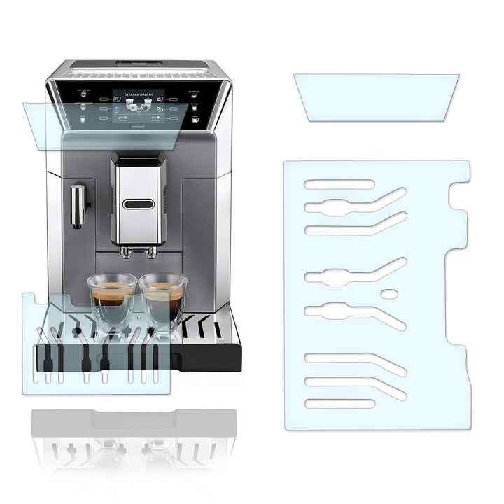 Abtropfblech Kratzschutz Folie und Display Schutzfolie geeignet für DeLonghi PrimaDonna ECAM CLASS 5