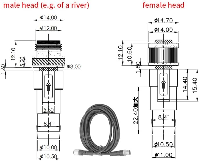 NMEA 2000 Backbone Cable 0.5m to 4m ABS Ersatz Cable Marine Yacht Accessories für Lowrance Simrad B&