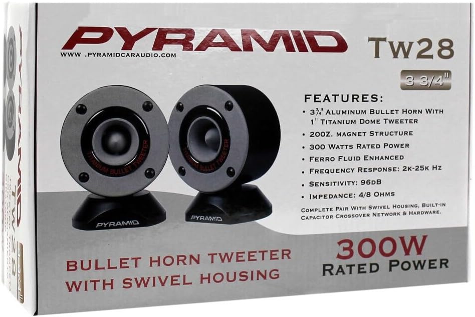 2 SUPER-Tweeter TW28 graue mit 150 Watt rms und 300 Watt max, Impedanz 4 Ohm, Empfindlichkeit 96 dB,