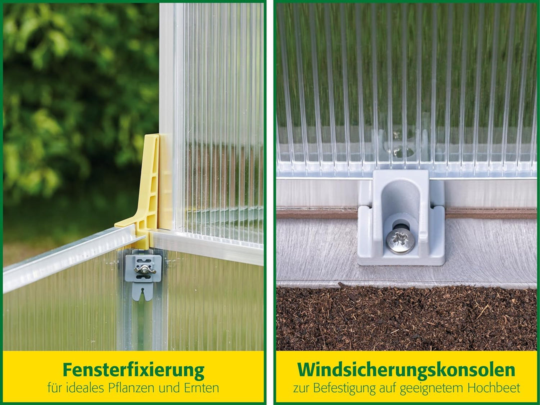 Juwel Frühbeet Biostar 1500 (Gewächshaus mit Fensterautomat, öffnet und schliesst selbstständig, Pfl