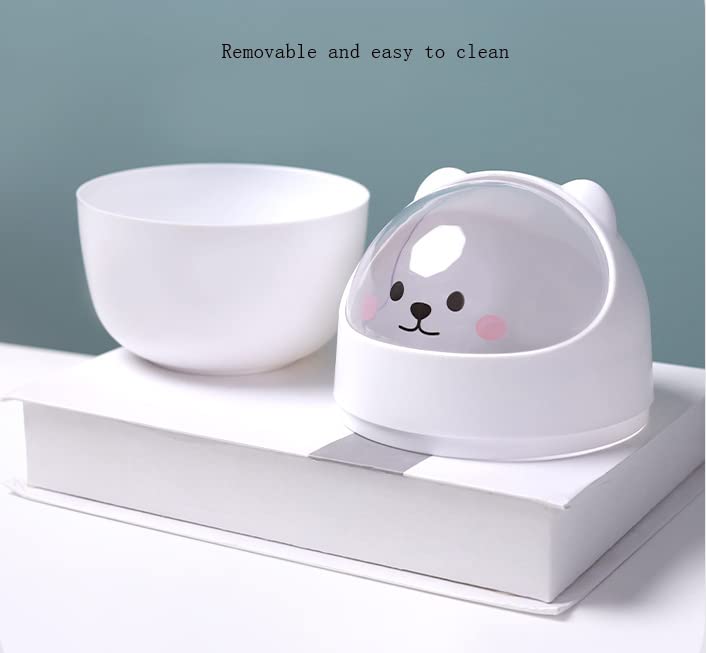Suuwwn Mini-Schreibtisch-Mülleimer mit Deckel, tragbarer abnehmbarer Tischabfalleimer, Schreibtisch-