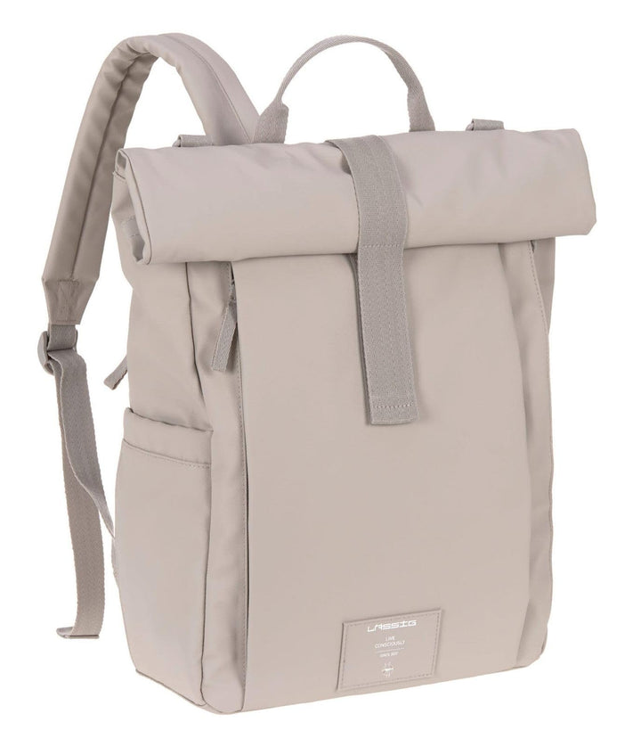 LÄSSIG Baby Wickelrucksack Wickeltasche Rucksack mit Wickelunterlage, Kinderwagenbefestigung, Flasch