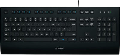 Logitech K280e Pro Kabelgebundene Business Tastatur für Windows, Linux und Chrome, USB-Anschluss, Ha