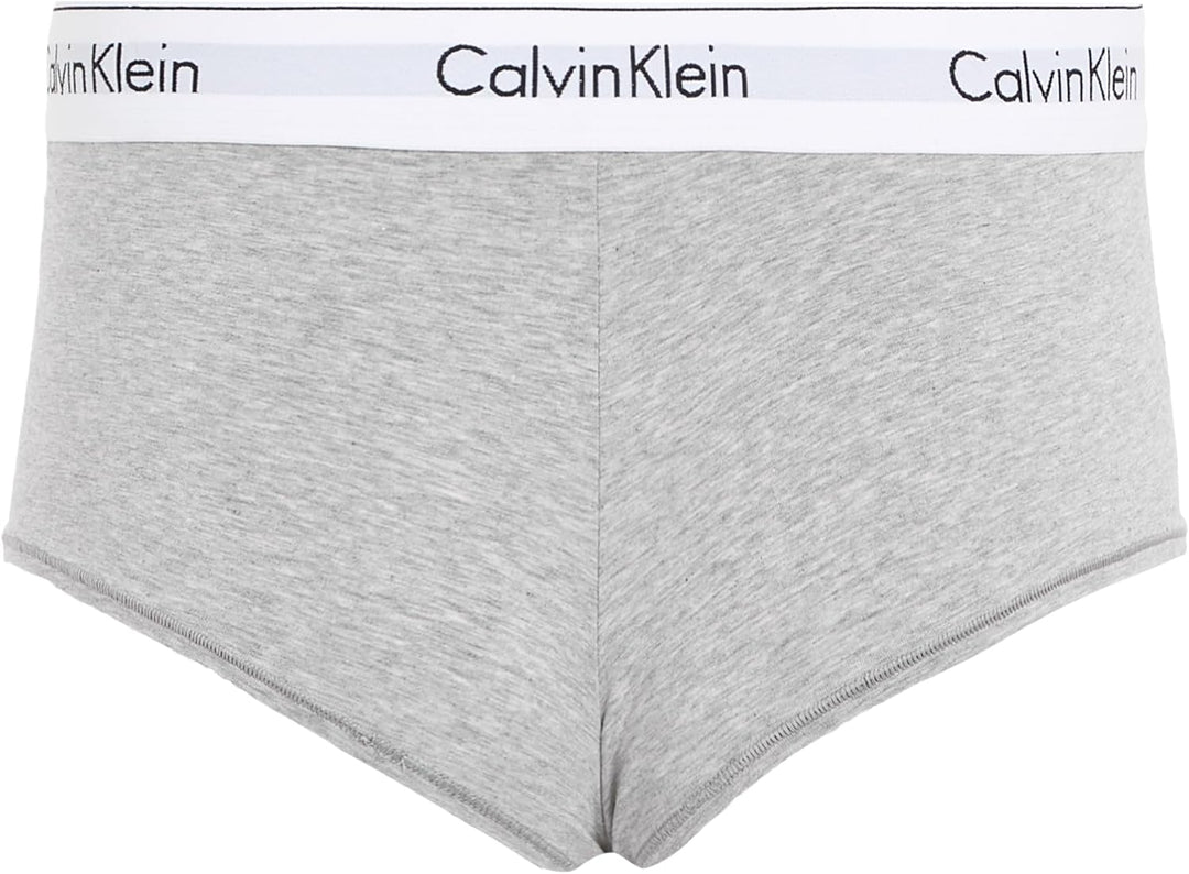 Calvin Klein Damen Boyshorts XS Grau (Grey Heather), XS Grau (Grey Heather)