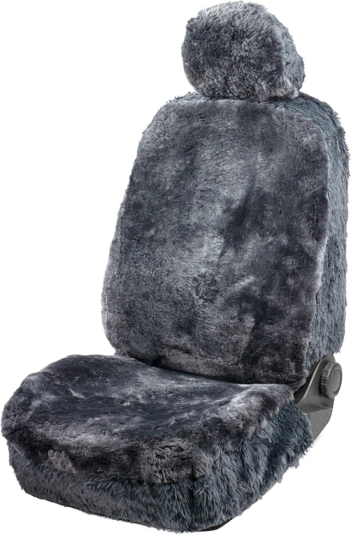 Walser Premium Lammfell Autositzbezug Maya, 100% Lammfell Sitzbezug für Auto, 1 Stück Lammfell Sitzb