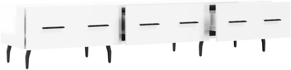 Tidyard TV-Schrank TV-Ständer TV-Möbel Mit 3 Schubladen Medienschrank 150 x 36 x 30 cm (B x T x H) F
