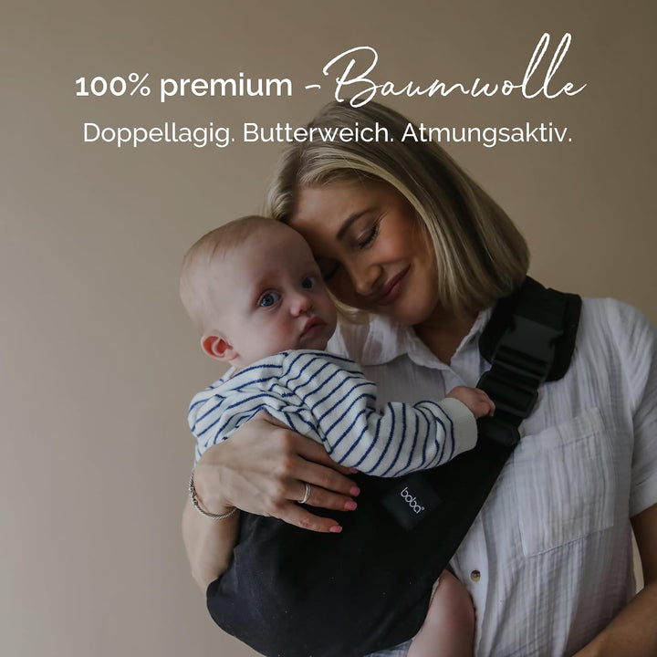 Boba Buddy Hüfttrage Baby bis Kleinkind -100% Baumwoll Babytrage Seitlich, Kindertrage mit verstellb