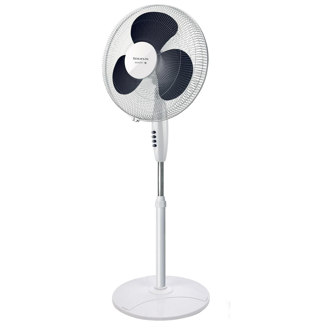 Taurus Greco 16CR Pure Standventilator, 40 W, runder Boden, Oszillationssystem, verstellbare Neigung