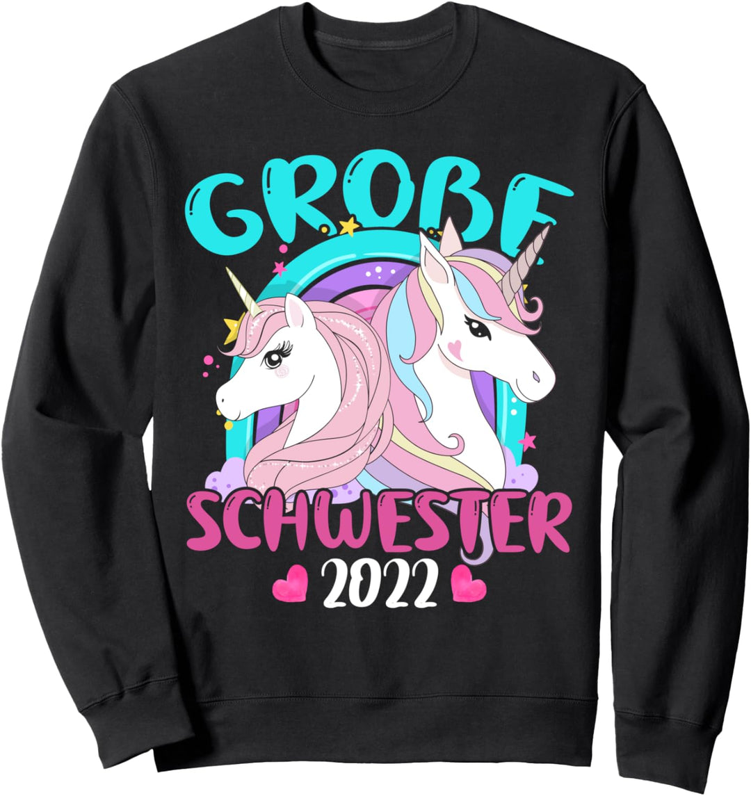 Grosse Schwester 2022 - Mädchen Geschwister Nachwuchs Tochter Sweatshirt
