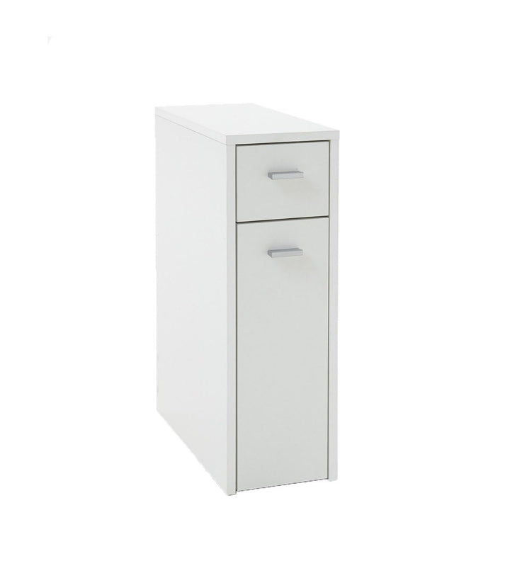FMD Möbel, 930-001E Denia 1 Bad-Beistellschrank in ausführung weiss, melaminharz beschichtete spanpl