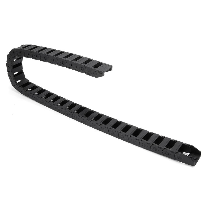 sourcing map R18 10mm x 20mm Schwarz Kunststoff Kabelschlepp Kette Draht Träger 1M Länge CNC